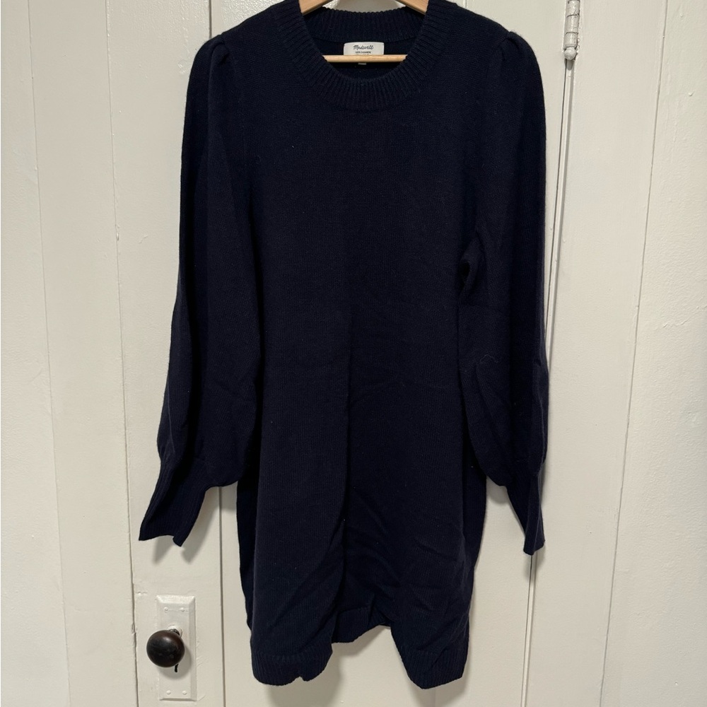 Madewell Navy Cashmere Sweater Dress